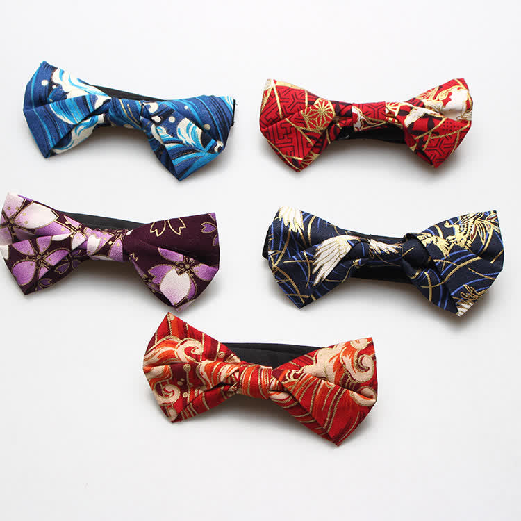 Men's Royal Pattern Wedding Cotton Bow Tie