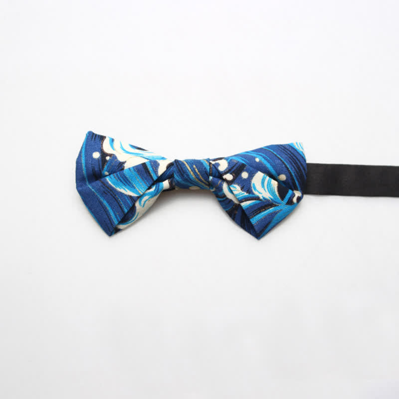 Men's Royal Pattern Wedding Cotton Bow Tie