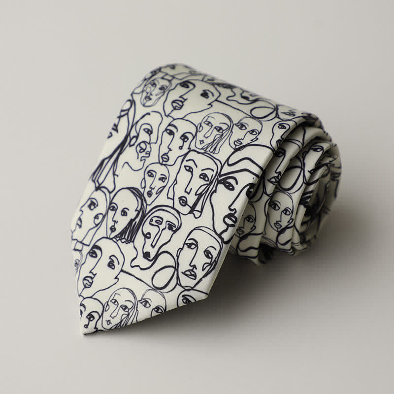Men's Floral Animal Garden Scene Pattern Necktie - Style #17 - image 21