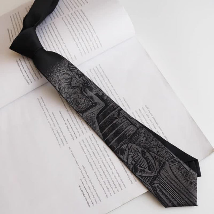 Men's Black Hammurabi's Code Necktie