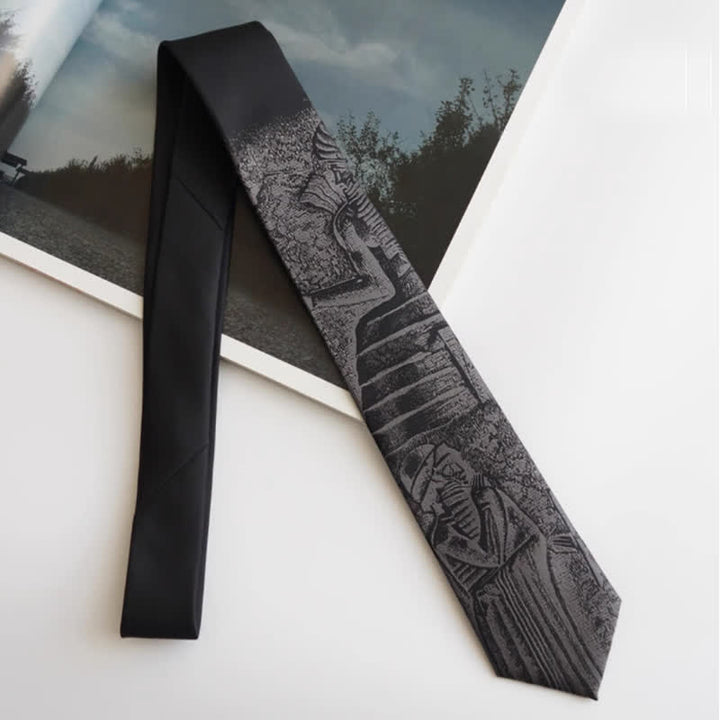 Men's Black Hammurabi's Code Necktie