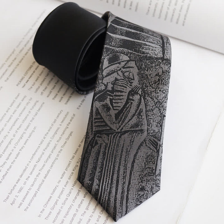 Men's Black Hammurabi's Code Necktie