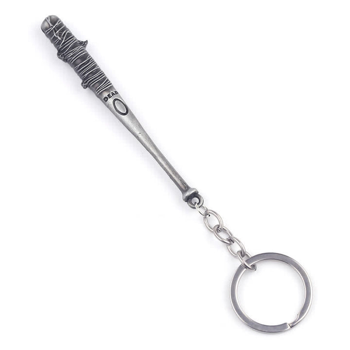 Chic Barbed Baseball Bat Pendant Keychain