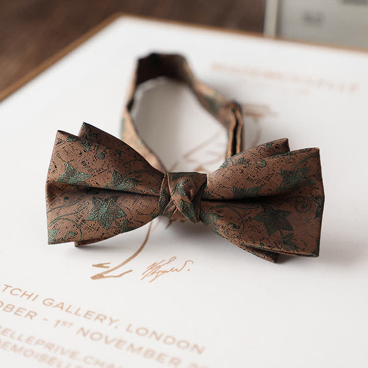 Men's Vintage Floral Pattern Wedding Suit Bow Tie