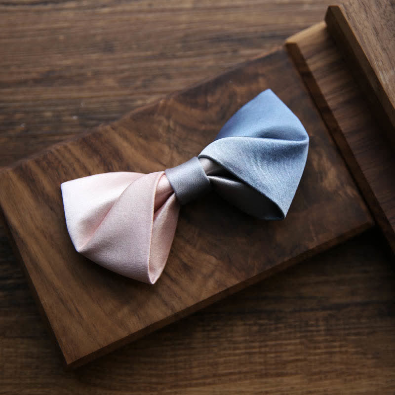 Men's Pink & Blue Color Gradient Bow Tie