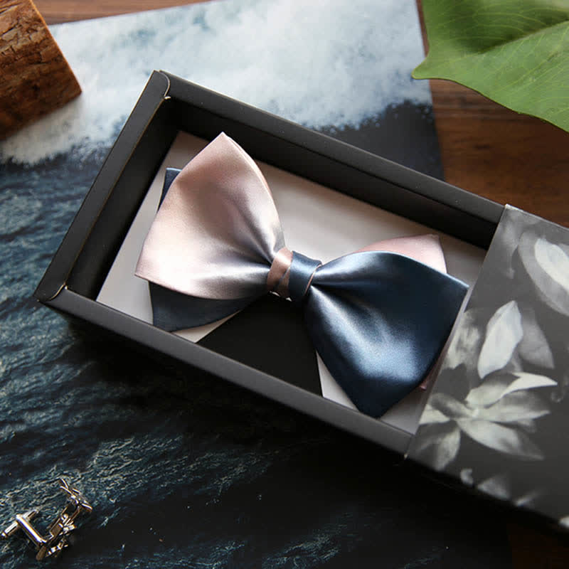 Men's Pink & Blue Color Gradient Bow Tie