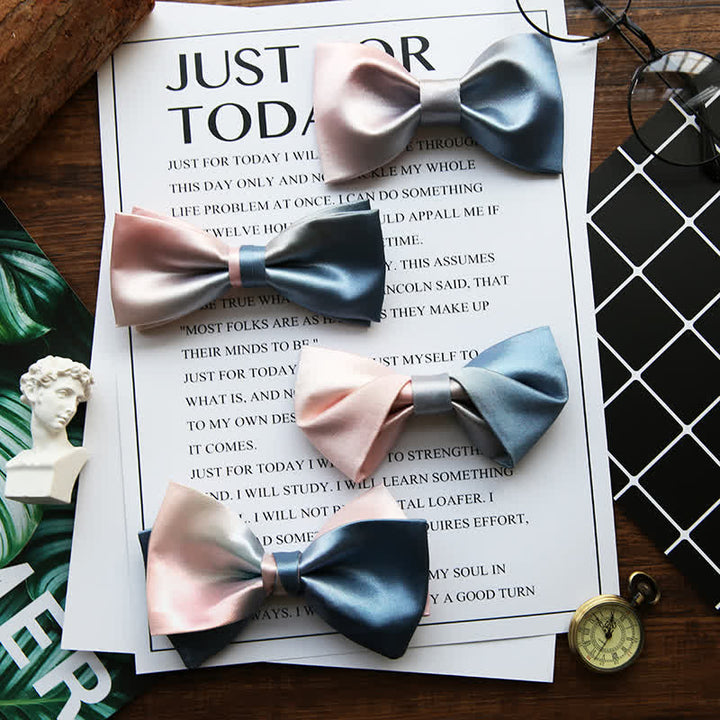 Men's Pink & Blue Color Gradient Bow Tie