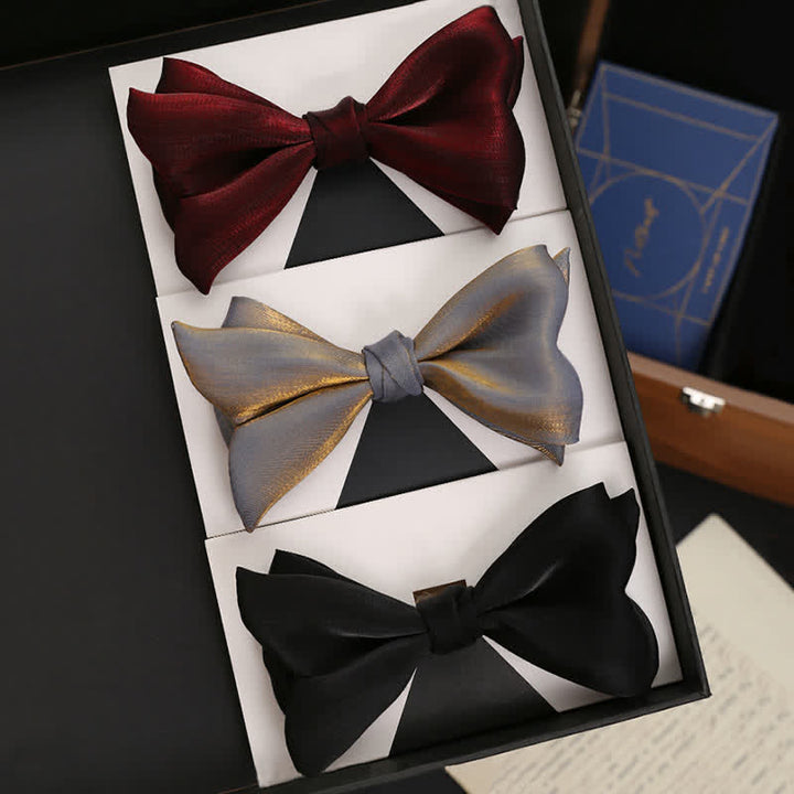 Men's Shining Fish Tail Shape Wedding Suit Bow Tie