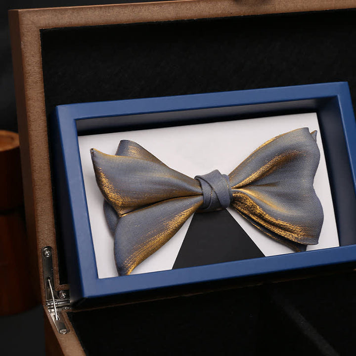 Men's Shining Fish Tail Shape Wedding Suit Bow Tie