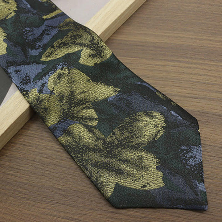 Men's Vintage Floral Printed Casual Wide Necktie - image 8