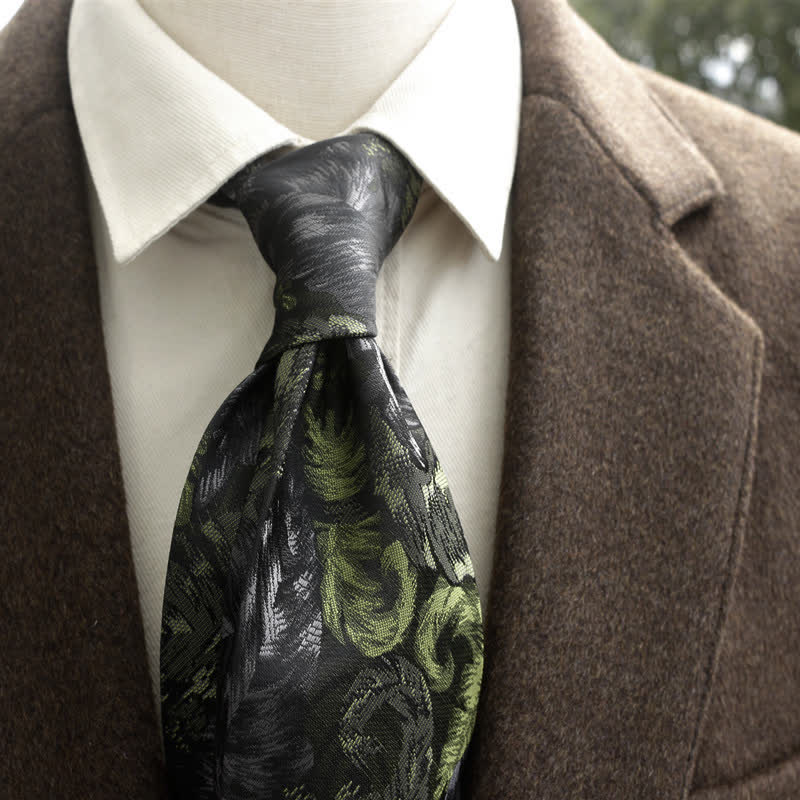 Men's Vintage Floral Printed Casual Wide Necktie - Style #1 - image 0