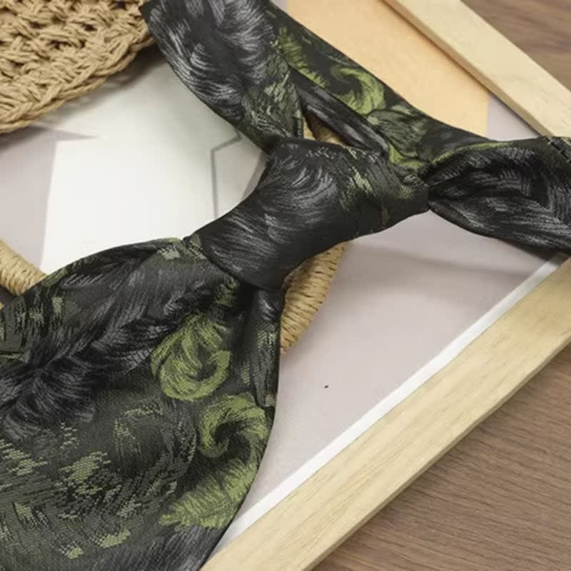 Men's Vintage Floral Printed Casual Wide Necktie - image 1