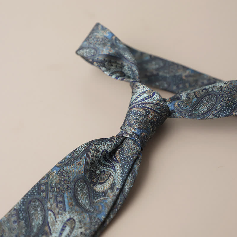 Men's Retro Elegant Neckwear Floral Pattern Necktie