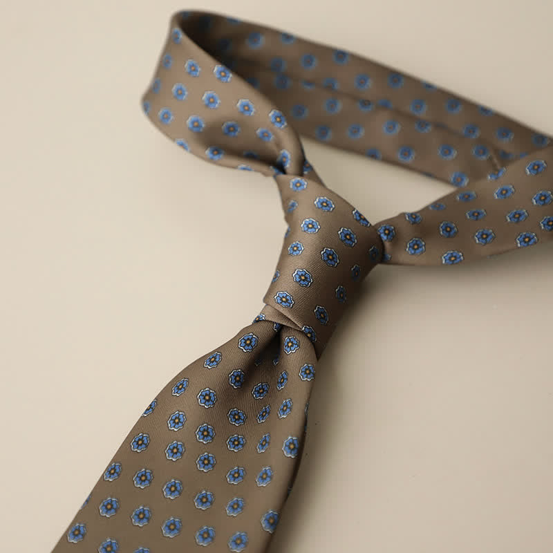 Men's Retro Elegant Neckwear Floral Pattern Necktie - Style #20 - image 24