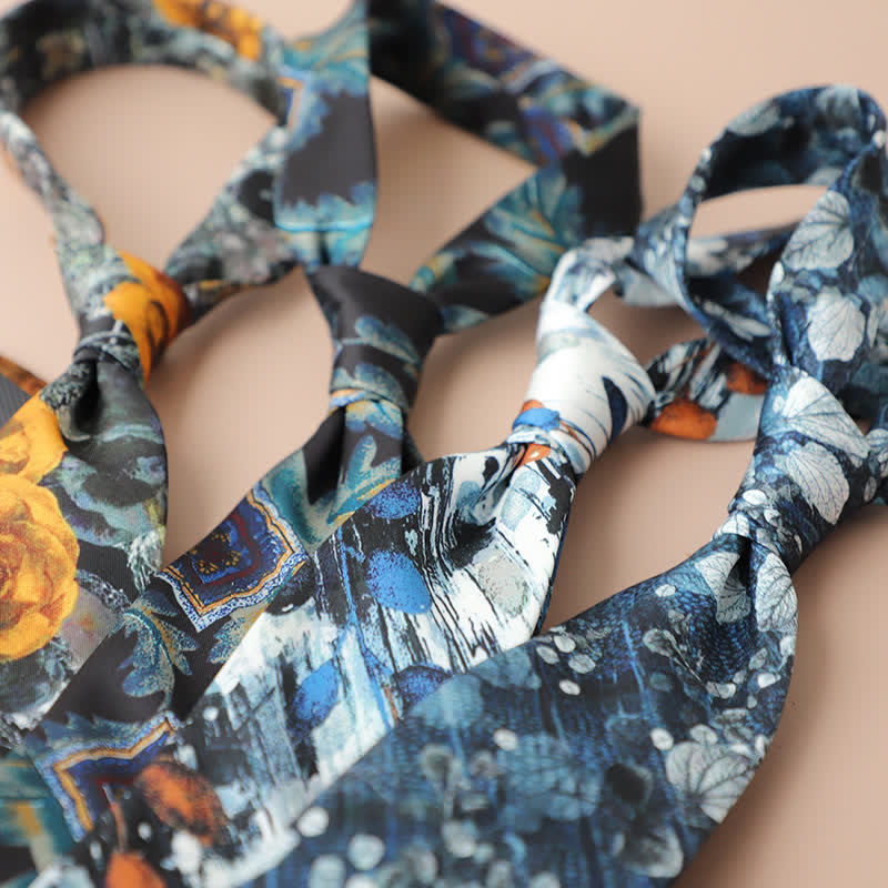 Men's Retro Elegant Neckwear Floral Pattern Necktie - image 3