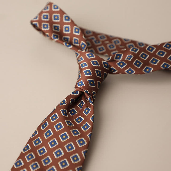 Men's Retro Elegant Neckwear Floral Pattern Necktie - Style #3 - image 7