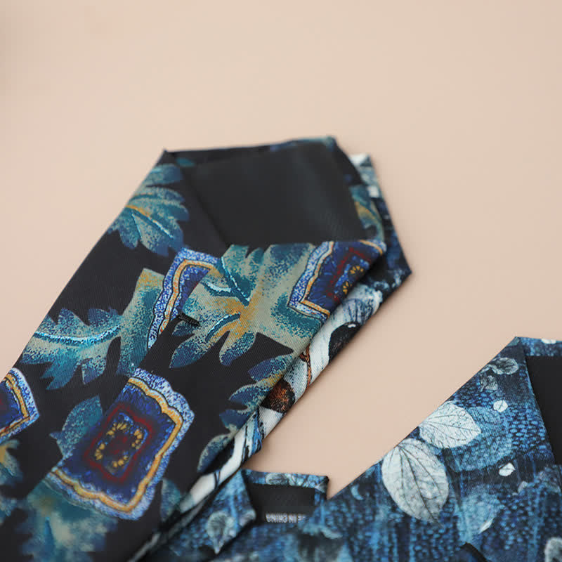 Men's Retro Elegant Neckwear Floral Pattern Necktie - image 5