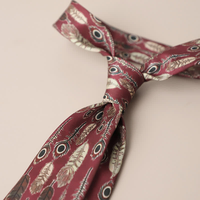 Men's Retro Elegant Neckwear Floral Pattern Necktie - Style #7 - image 11