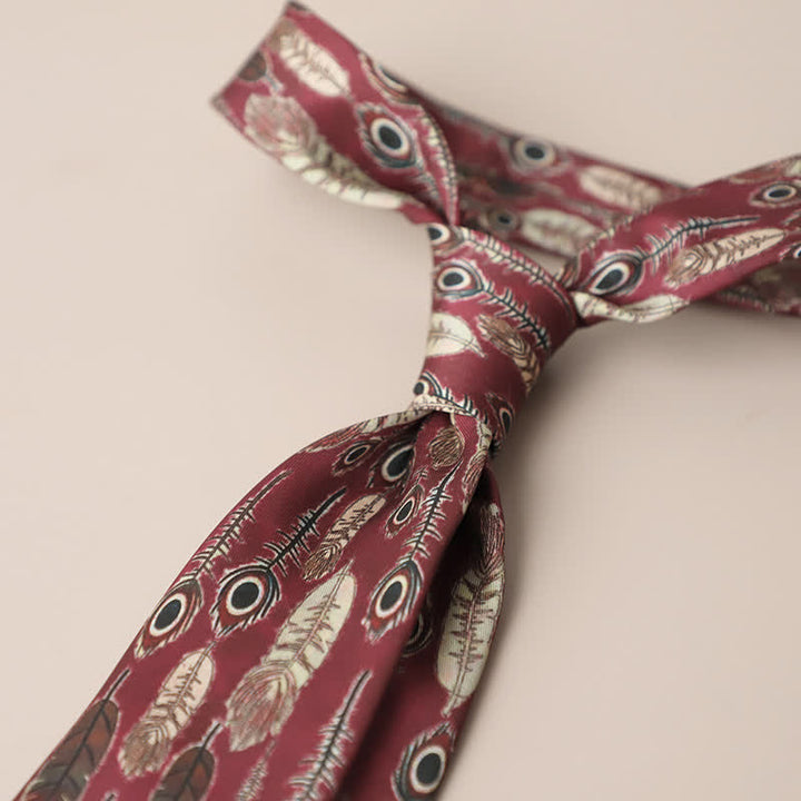 Men's Retro Elegant Neckwear Floral Pattern Necktie - Style #7 - image 11