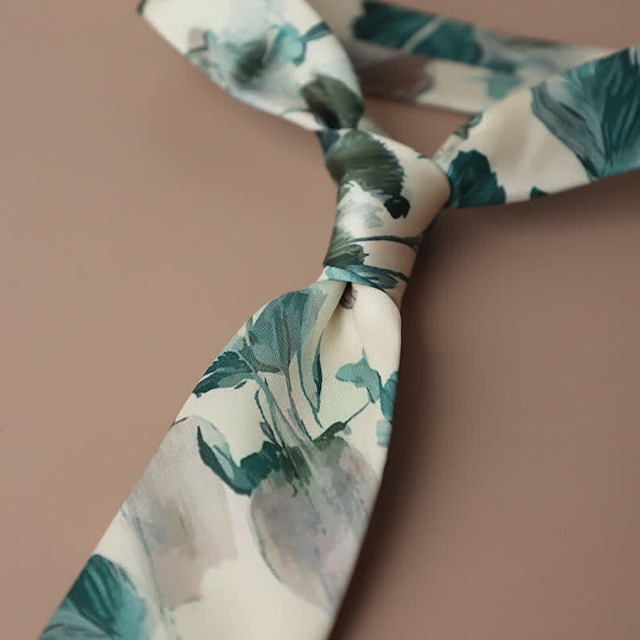 Men's Retro Elegant Neckwear Floral Pattern Necktie - Style #12 - image 16