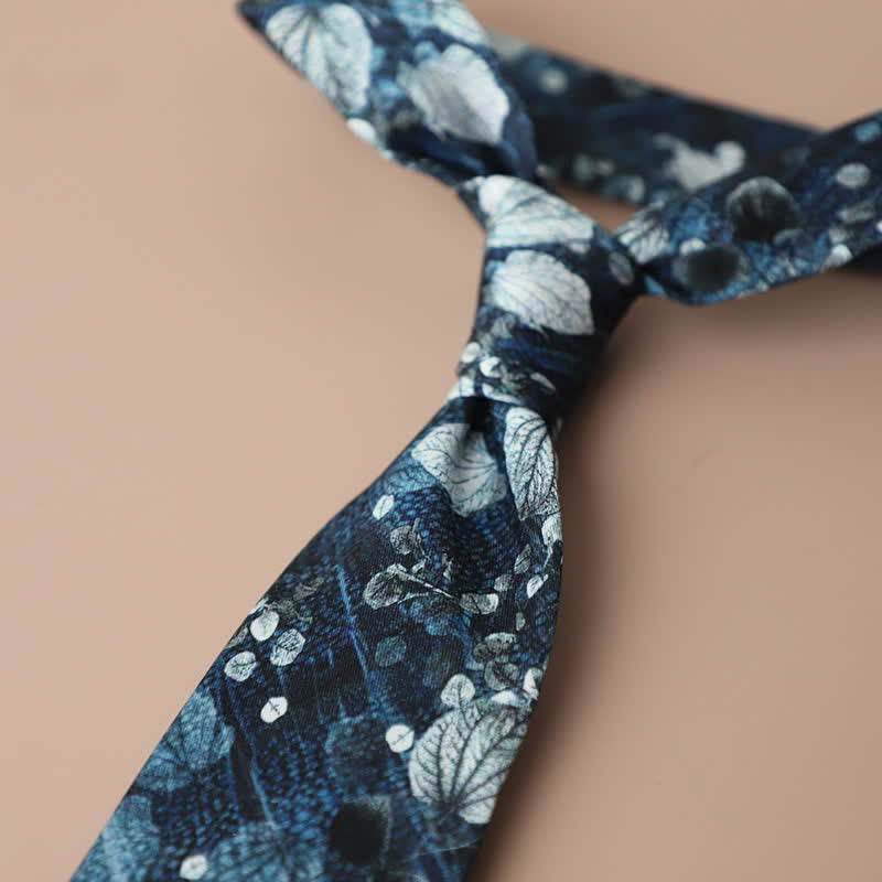 Men's Retro Elegant Neckwear Floral Pattern Necktie