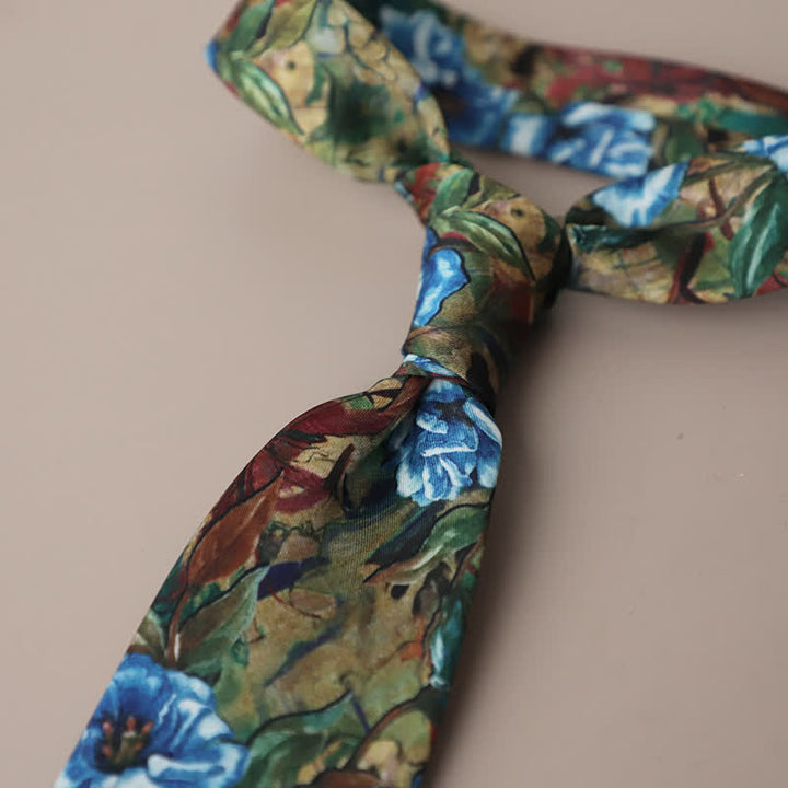Men's Retro Elegant Neckwear Floral Pattern Necktie - Style #14 - image 18
