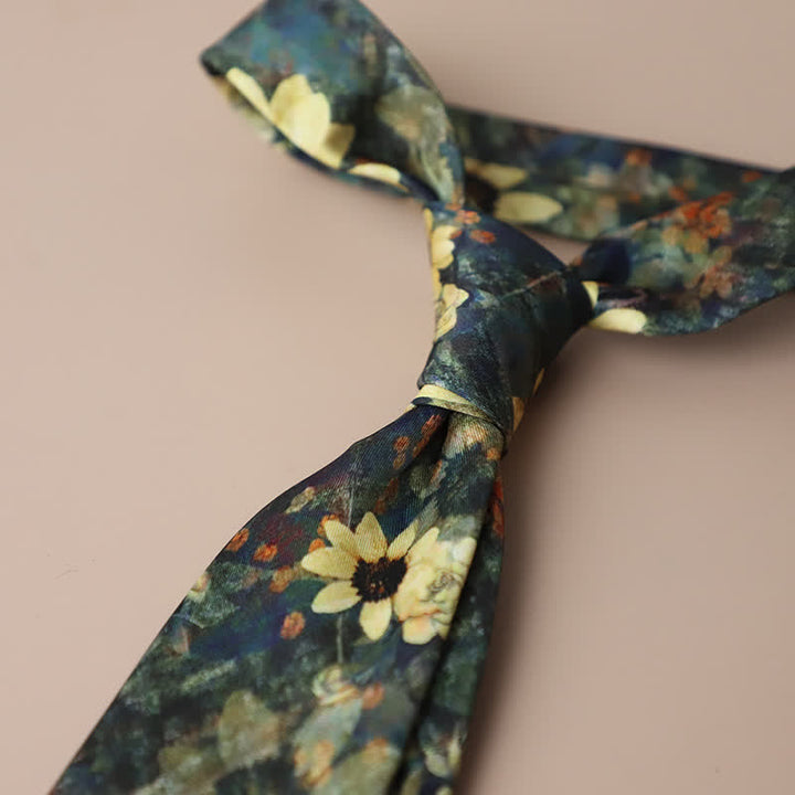 Men's Retro Elegant Neckwear Floral Pattern Necktie - Style #15 - image 19