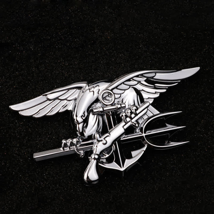 Navy Seals Trident Insignia Metal Sticker Car Badge