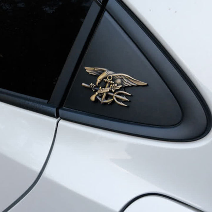 Navy Seals Trident Insignia Metal Sticker Car Badge