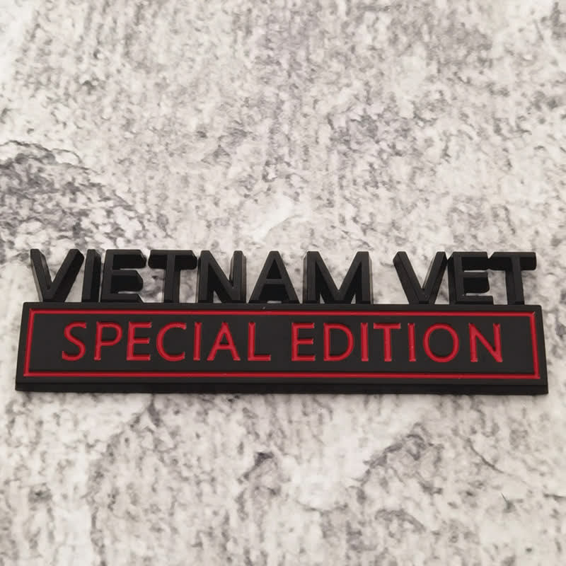 VIETNAM VET EDITION Metal Sticker Car Badge