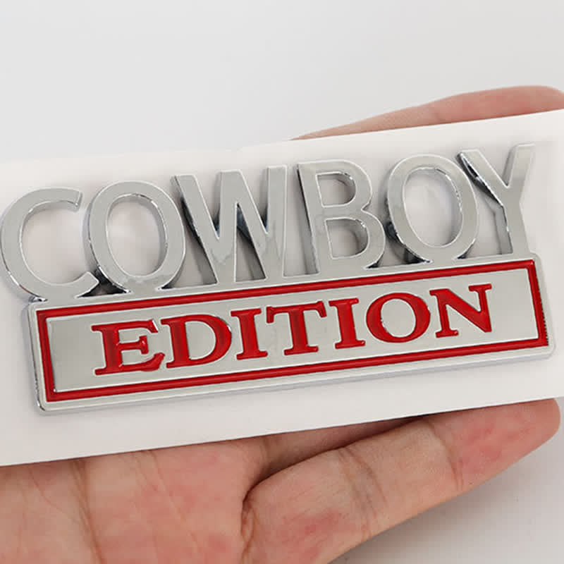 COWBOY EDITION ABS Sticker Emblem Car Badge