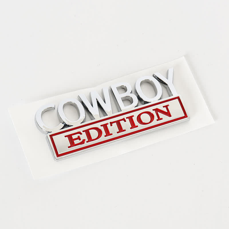 COWBOY EDITION ABS Sticker Emblem Car Badge