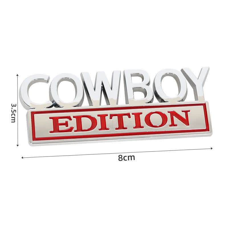 COWBOY EDITION ABS Sticker Emblem Car Badge