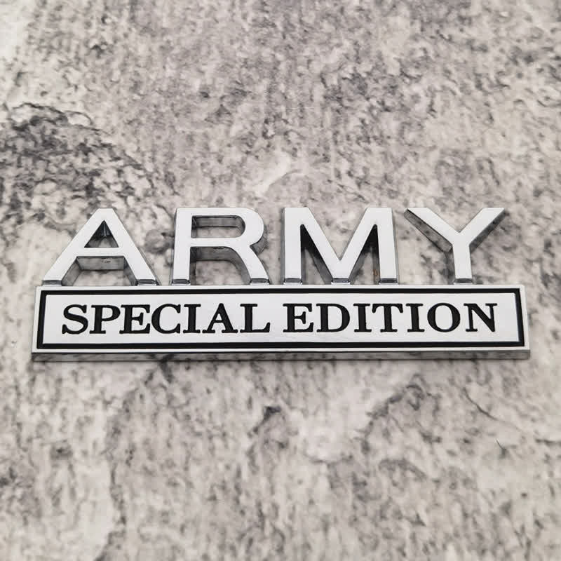 ARMY SPECIAL EDITION Metal Sticker Car Badge