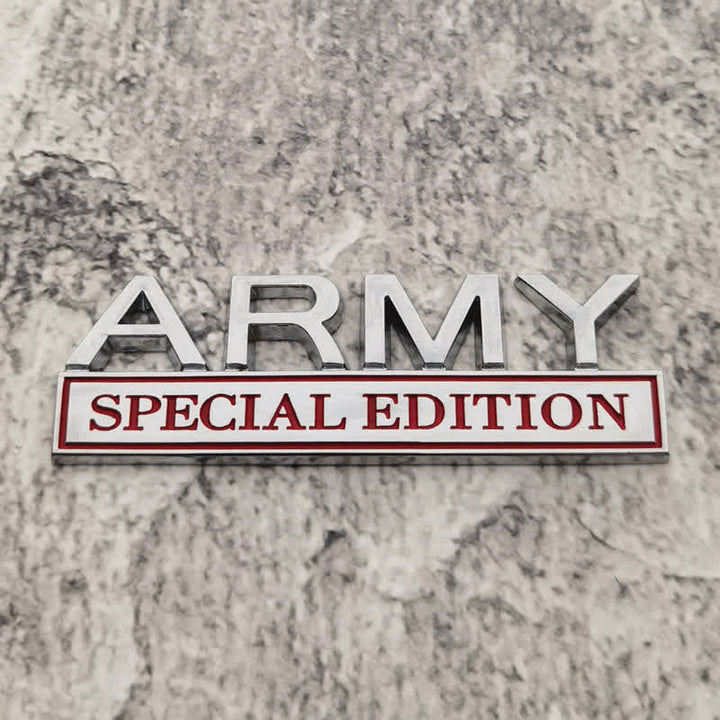 ARMY SPECIAL EDITION Metal Sticker Car Badge