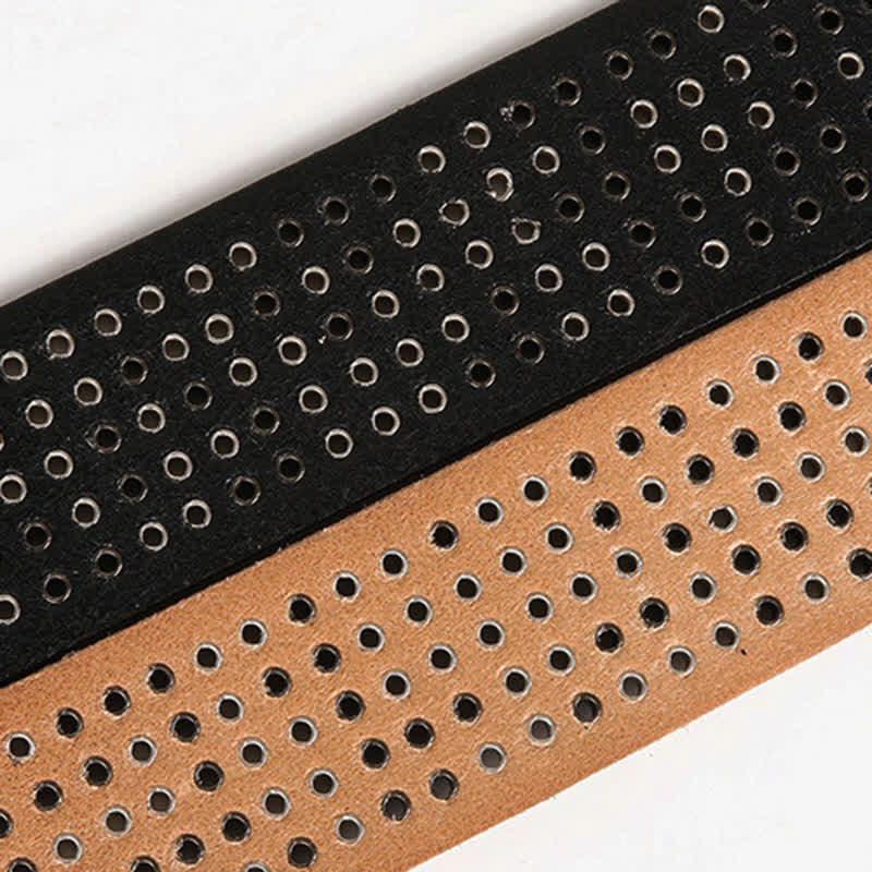 Unisex Studded Heavy Metal Cowboy Punk Leather Belt