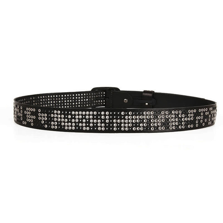 Unisex Studded Heavy Metal Cowboy Punk Leather Belt