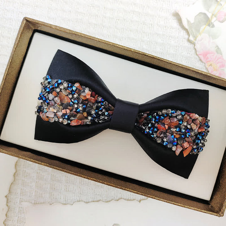 Men's Bling Sparkle Rhinestone Banquet Bow Tie