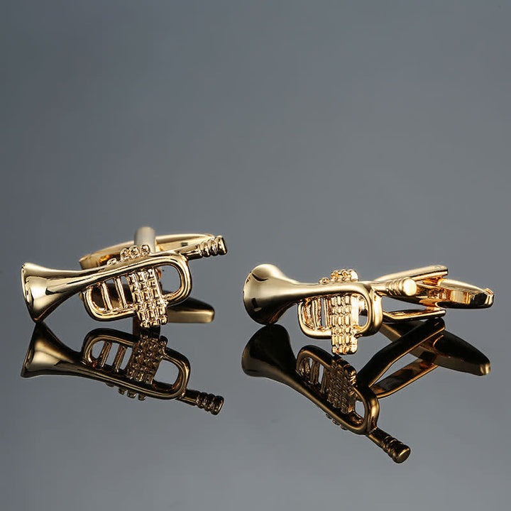 Men's Stylish Music Instrument Note Cufflinks - image 2