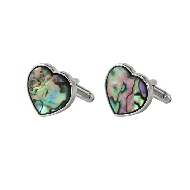 Men's Colorful Abalone Shell Stone Shirt Cufflinks - Style #4 - image 8