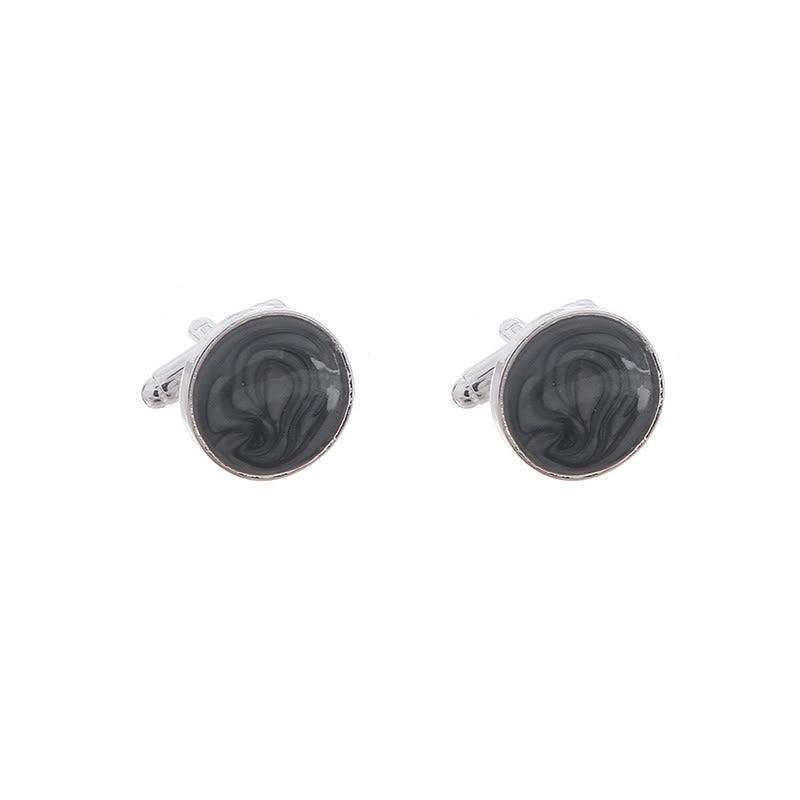 Men's Versatile Round Style Shirt Cufflinks