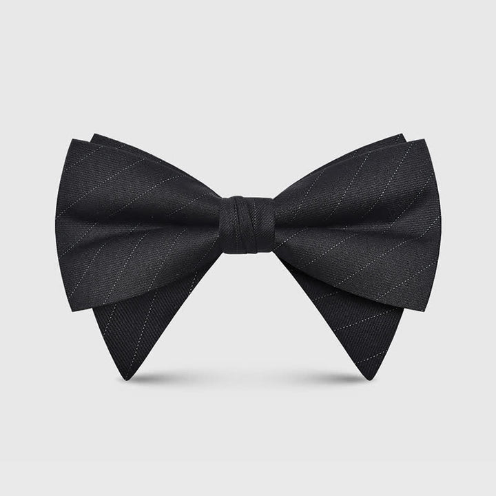 Men's Elegant Large Classic Oversized Pointed Bow Tie