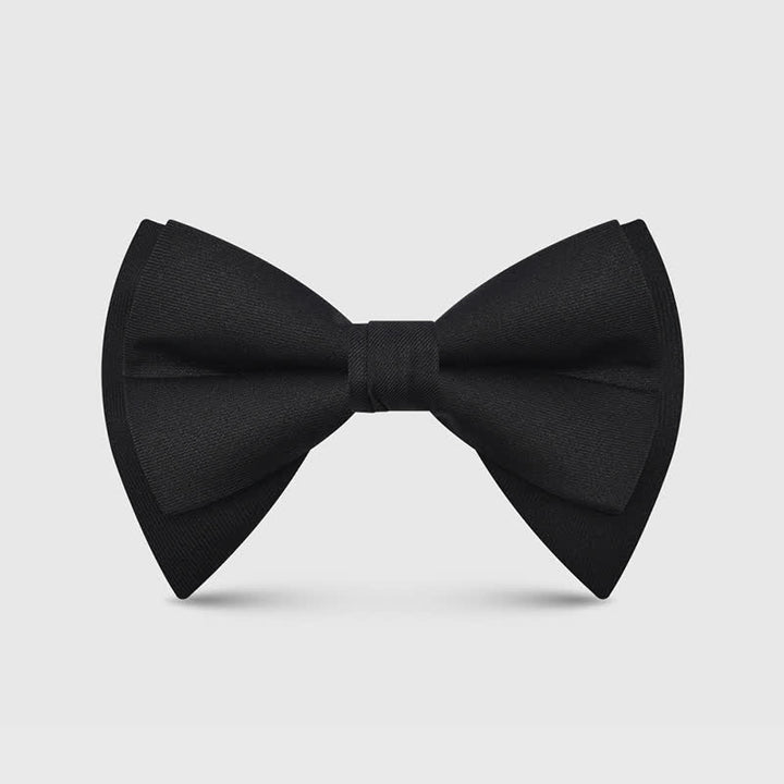 Men's Elegant Large Classic Oversized Pointed Bow Tie