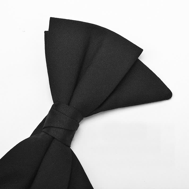 Men's Elegant Large Classic Oversized Pointed Bow Tie