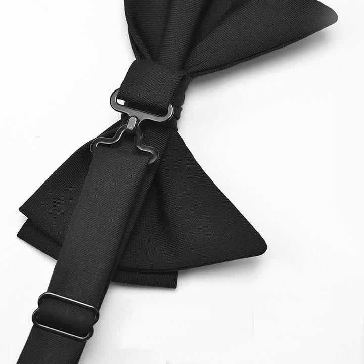 Men's Elegant Large Classic Oversized Pointed Bow Tie