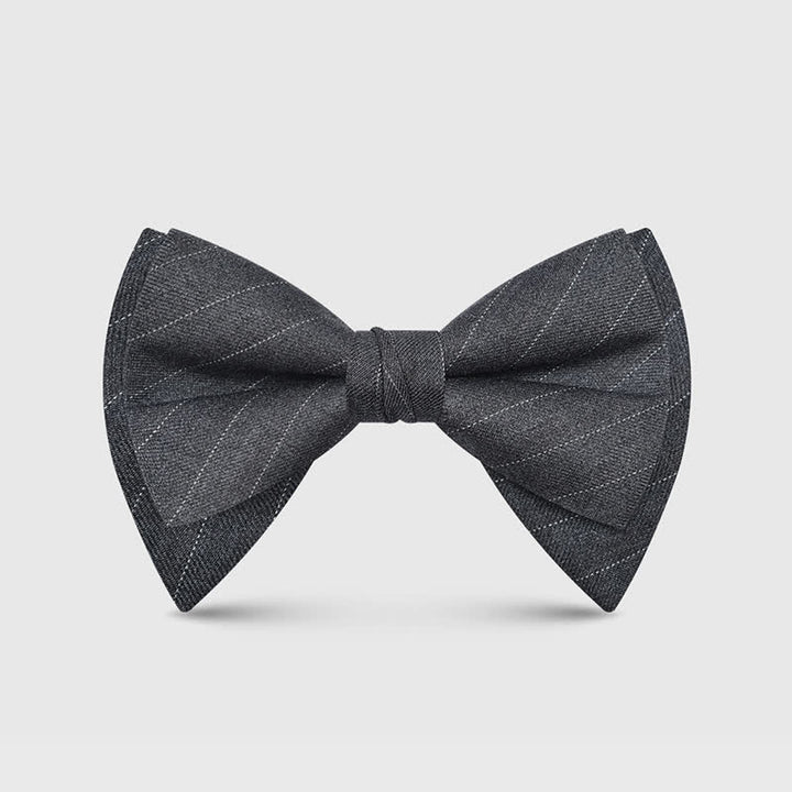 Men's Elegant Large Classic Oversized Pointed Bow Tie