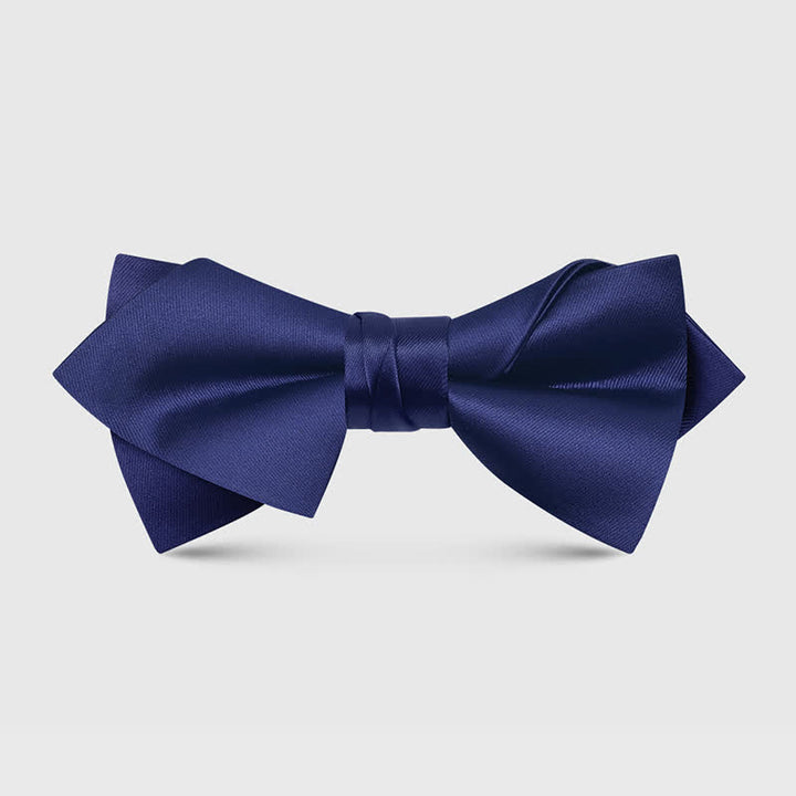 Men's Unique Irregular Double Layered Pointed Bow Tie