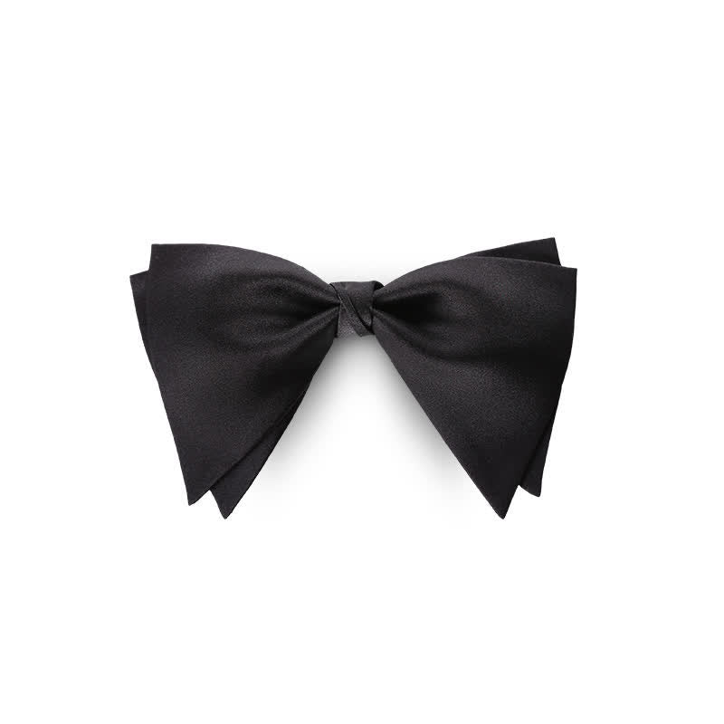 Men's Graceful Wedding Groom Oversized Pointed Bow Tie