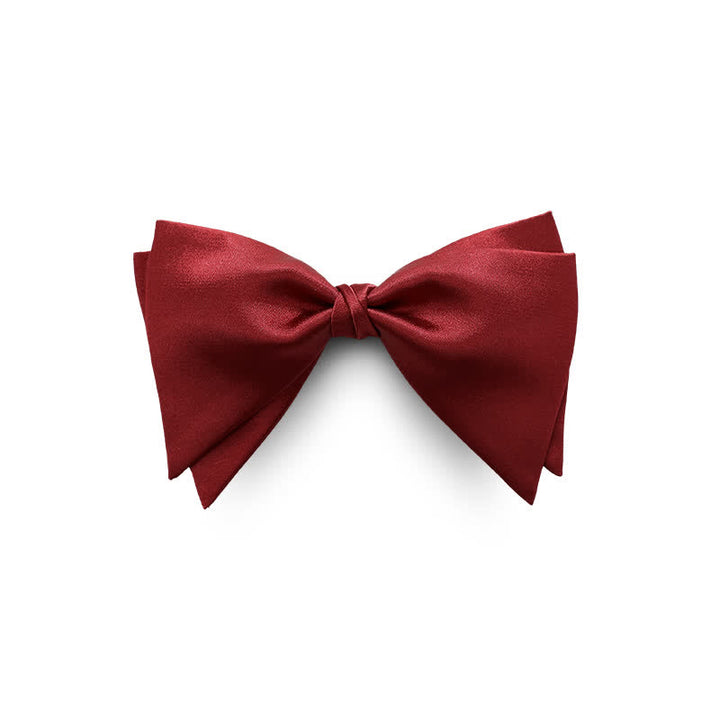 Men's Graceful Wedding Groom Oversized Pointed Bow Tie