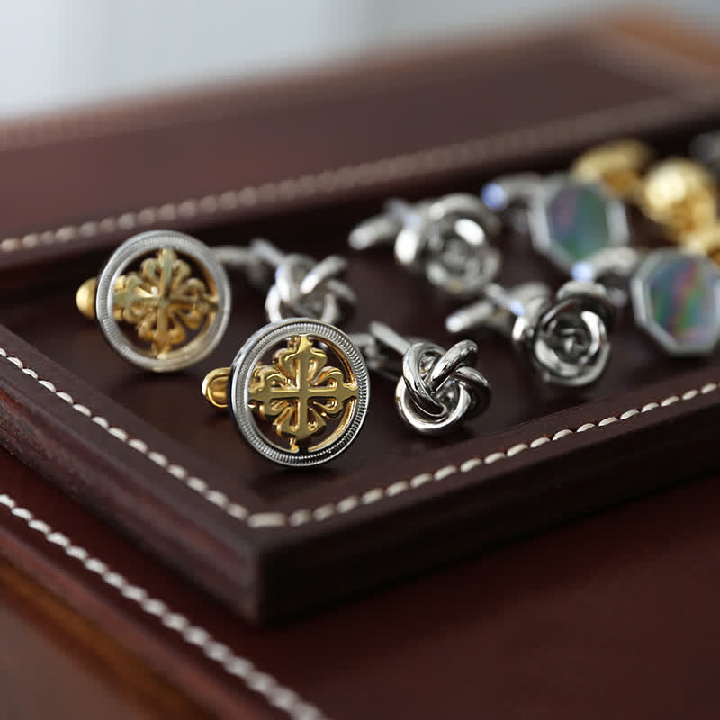 Men's Luxury Simple Gentleman Shirt Cufflinks - image 0